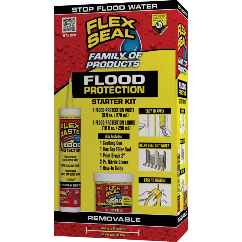 FLEX SEAL Family of Products FLOOD Protection Yellow Rubber Coating 1 box