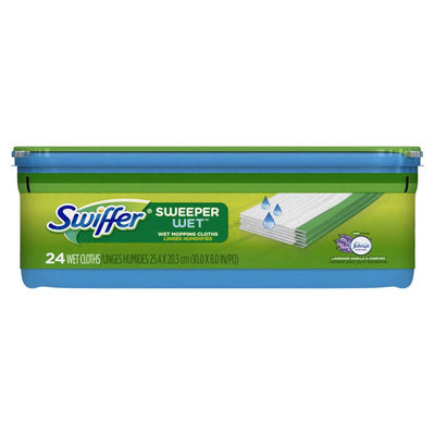 Swiffer Sweeper 5.4 in. Wet Microfiber Mop Refill 24 pk