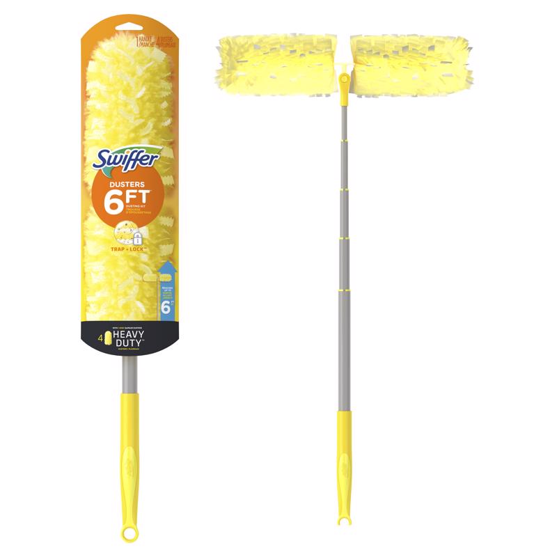 Swiffer 360 Heavy Duty Dusters Microfiber 360 Duster Kit 20 in. W X 72 in. L 1 pk