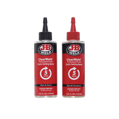 J-B Weld Clear Weld High Strength Epoxy 8 oz