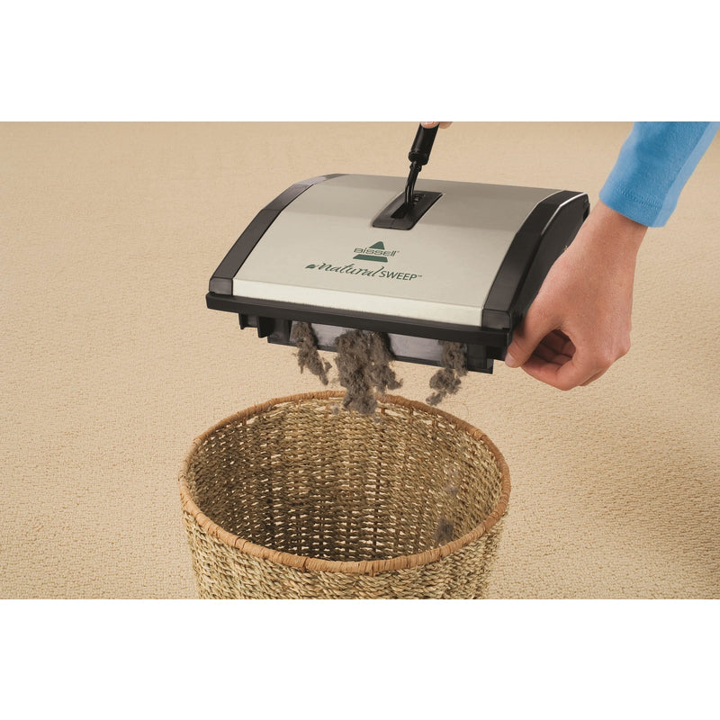 Bissell Natural Sweep Bagless Cordless Standard Filter Mechanical Sweeper