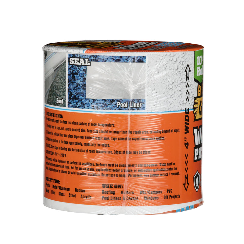 Gorilla 4 in. W X 10 ft. L White Waterproof Repair Tape