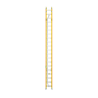 Werner Glidesafe 40 ft. H Fiberglass Telescoping Extension Ladder Type IA 300 lb. capacity