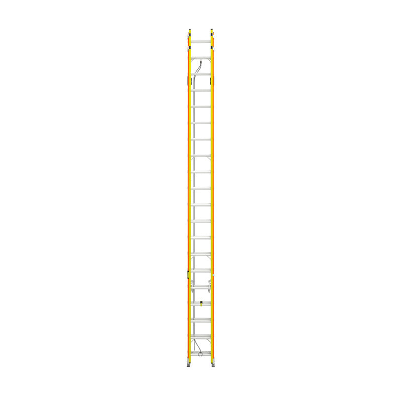 Werner Glidesafe 40 ft. H Fiberglass Telescoping Extension Ladder Type IA 300 lb. capacity