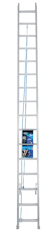 Werner 32 ft. H Aluminum Telescoping Extension Ladder Type I 250 lb. capacity