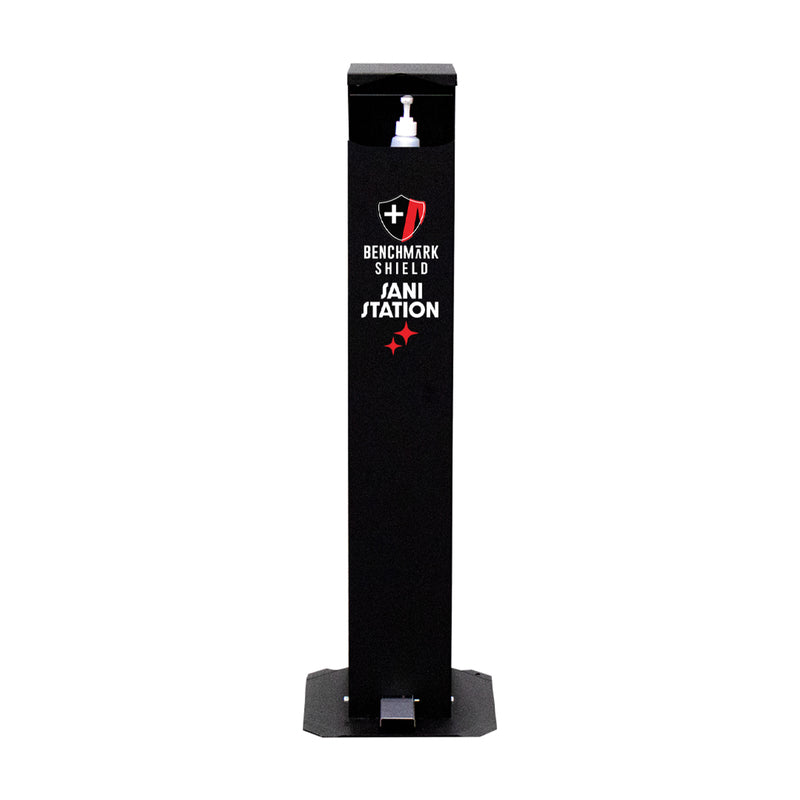 Sani-Station Benchmark Shield Hand Sanitizer Dispenser Stand