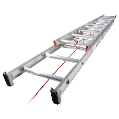 Werner 20 ft. H Aluminum Telescoping Extension Ladder Type III 200 lb. capacity