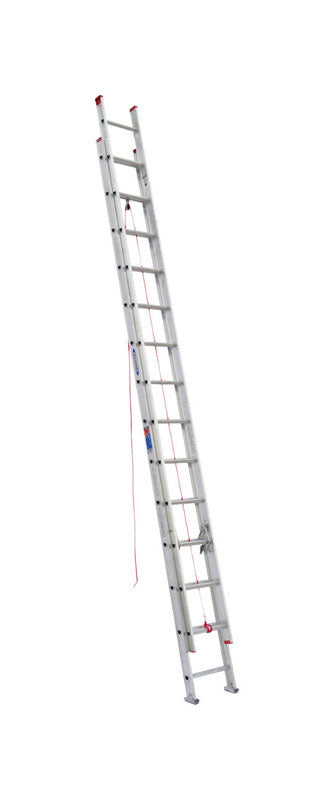 Werner 28 ft. H Aluminum Telescoping Extension Ladder Type III 200 lb. capacity