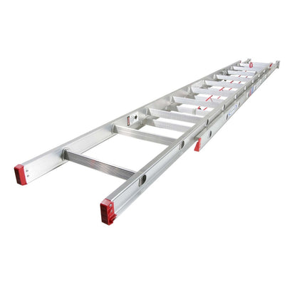 Werner 28 ft. H Aluminum Telescoping Extension Ladder Type III 200 lb. capacity