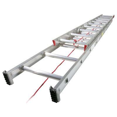 Werner 28 ft. H Aluminum Telescoping Extension Ladder Type III 200 lb. capacity