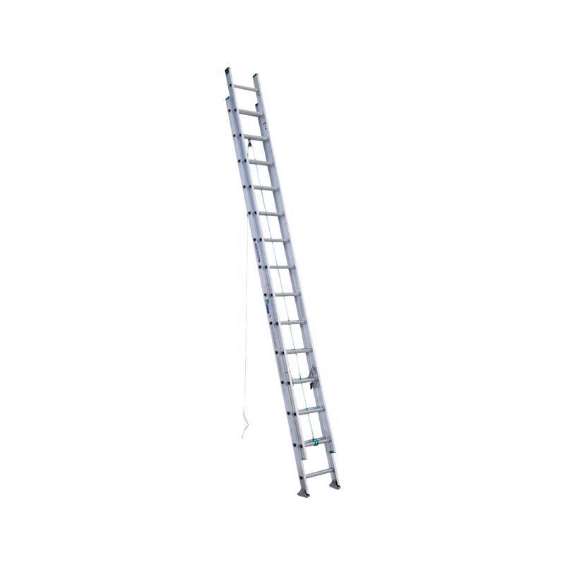 Werner 28 ft. H Aluminum Telescoping Extension Ladder Type II 225 lb. capacity