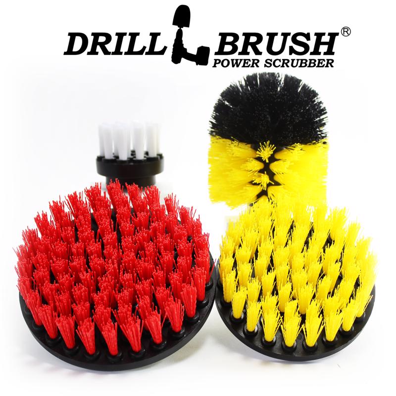 Drillbrush 5 in. W Soft/Medium Bristle Metal Handle Drill Brush Set