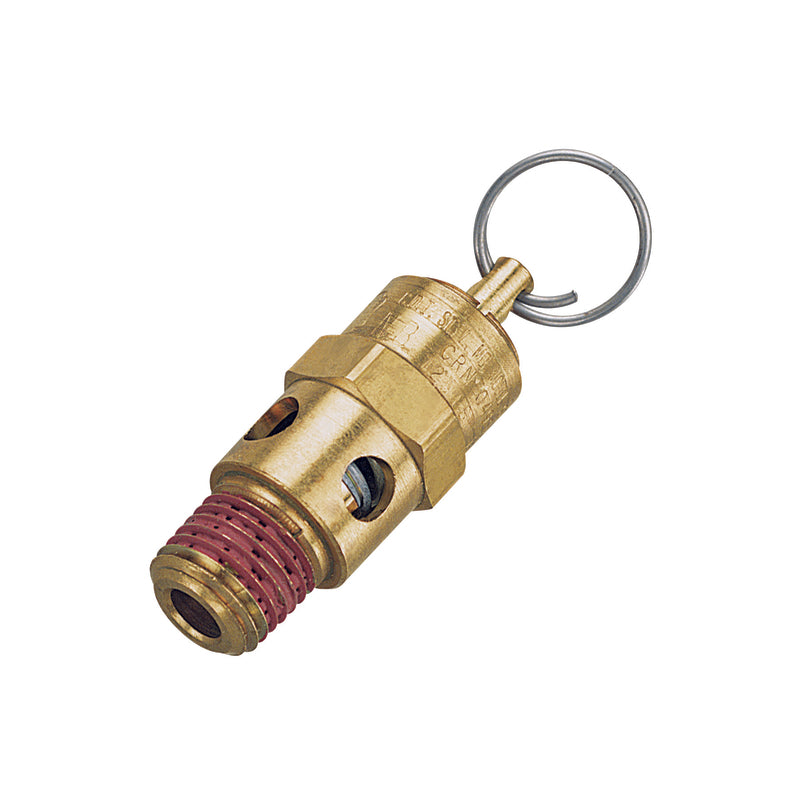 Tru-Flate Brass Safety Valve 1/4 in. Male 1 pc