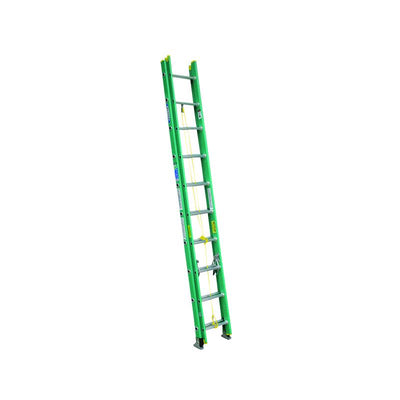 Werner 20 ft. H Fiberglass Telescoping Extension Ladder Type II 225 lb. capacity