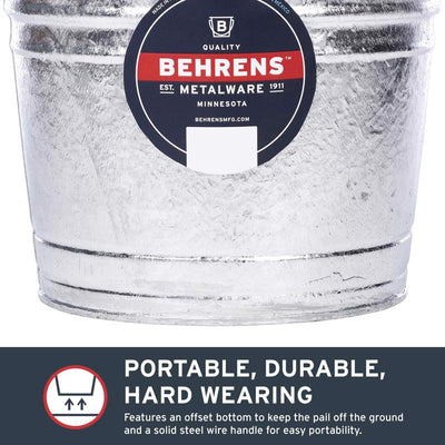 Behrens 10 qt Pail Gray