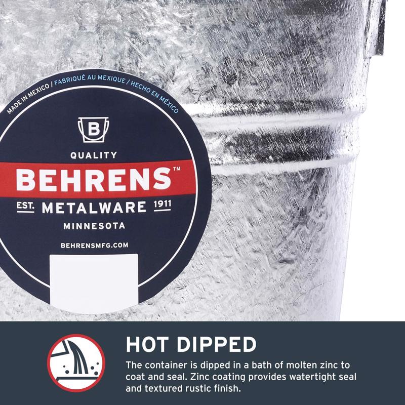 Behrens 10 qt Pail Gray