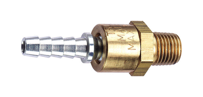 Tru-Flate Brass Air Line Swivel Fitting 1/4 in. Male 1 pc