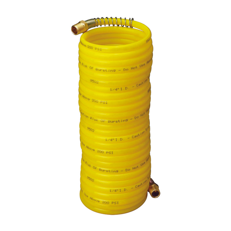 Amflo 25 ft. L X 1/4 in. D Nylon Recoil Air Hose 200 psi Yellow