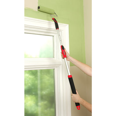 Shur-Line 30-60 in. L X 1 in. D Aluminum Extension Pole Black/Red