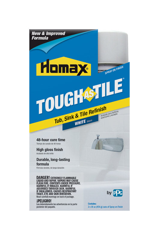 Homax Tough As Tile Gloss White Bathtub and Tile Refinishing Kit 32 oz