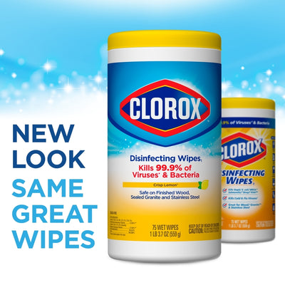 Clorox Lemon Fresh Scent Disinfecting Wipes 75 pk