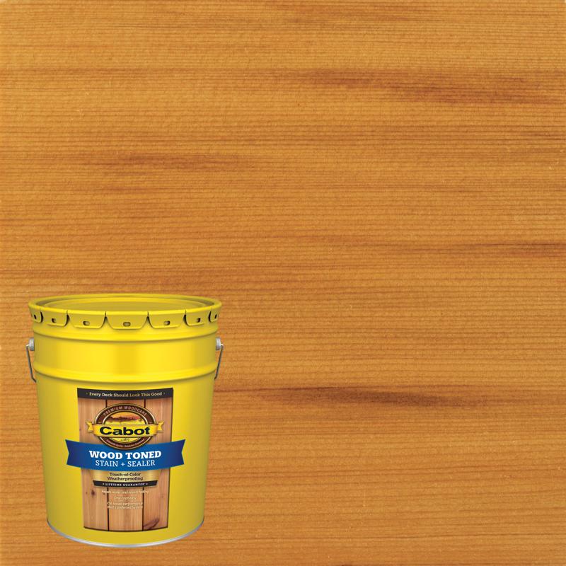 Cabot Wood Toned Stain & Sealer Transparent Cedar Oil-Based Deck and Siding Stain 5 gal