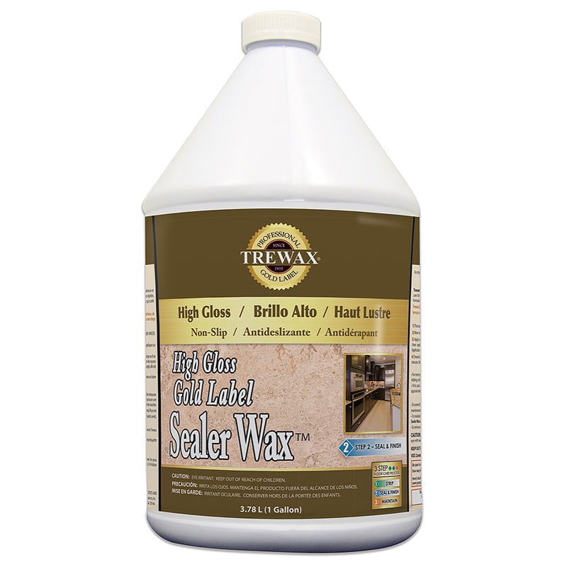 Trewax Gold Label High Gloss Sealer Wax Liquid 1 gal