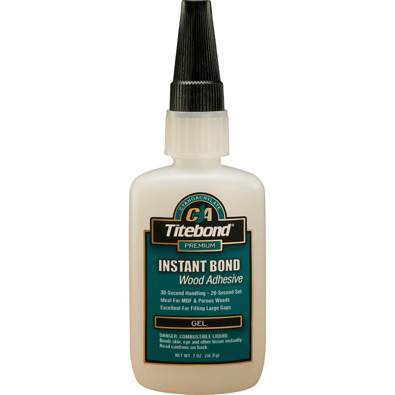 Titebond Instant Bond Translucent Wood Adhesive Gel 2 oz