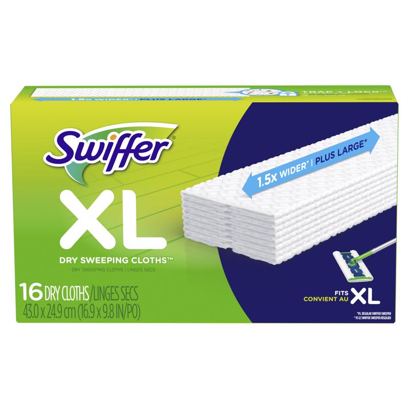 Swiffer Sweeper XL 5.4 in. Dry Microfiber Sweeping Pad 16 pk