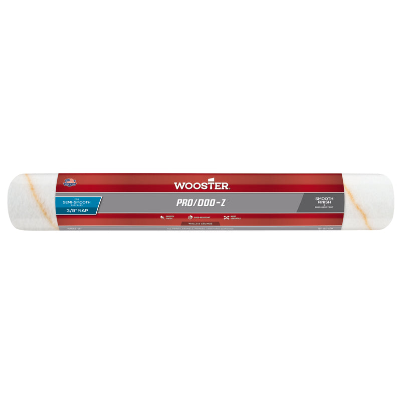 Wooster Pro/Doo-Z Woven Fabric 18 in. W X 3/8 in. Paint Roller Cover 1 pk