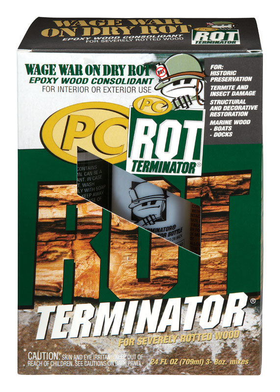 PC Products PC-Rot Terminator Amber Epoxy Wood Hardener 24 oz