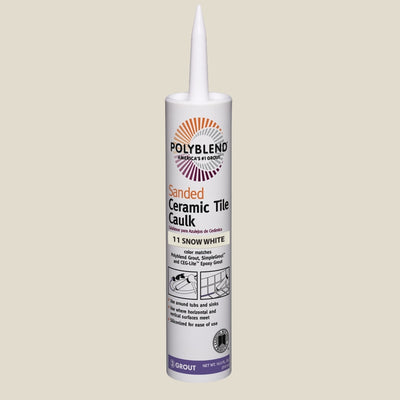 Custom Building Products Polyblend Snow White Siliconized Acrylic Tile Caulk 10.5 oz