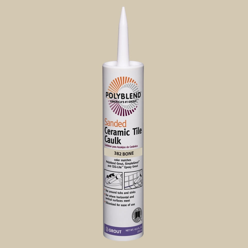 Custom Building Products Polyblend Bone Siliconized Acrylic Tile Caulk 10.5 oz