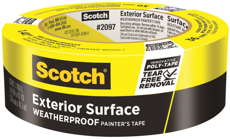 Scotch 1.41 in. W X 45 yd L Yellow High Strength Painter&