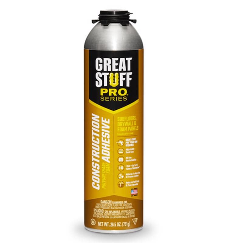 Great Stuff Pro Series High Strength Polyurethane Industrial Grade Adhesive 26.5 oz