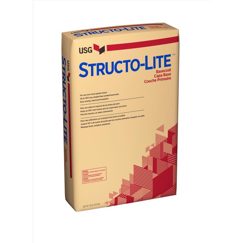 USG STRUCTO-LITE White All Purpose Basecoat Plaster 50 lb