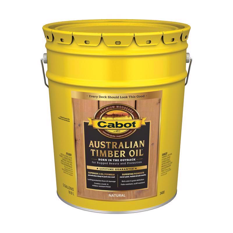 Cabot Australian Timber Oil Transparent Natural Oil-Based Australian Timber Oil 5 gal