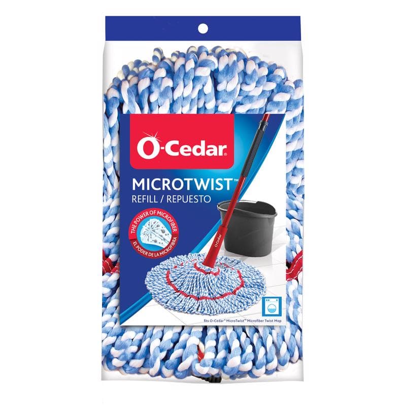 O-Cedar MicroTwist 16 in. Wet Microfiber Mop Refill 1 pk
