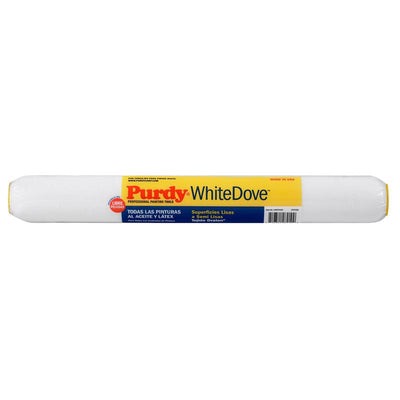 Purdy White Dove Woven Dralon Fabric 18 in. W X 3/8 in. Paint Roller Cover 1 pk