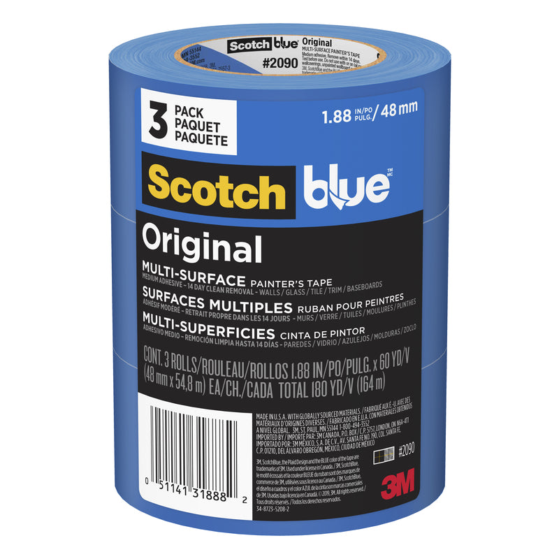 ScotchBlue 1.88 in. W X 60 yd L Blue Medium Strength Painter&