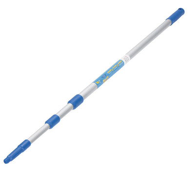 Ettore REA-C-H Telescoping 8 ft. L X 1 in. D Aluminum Extension Pole Silver/Blue