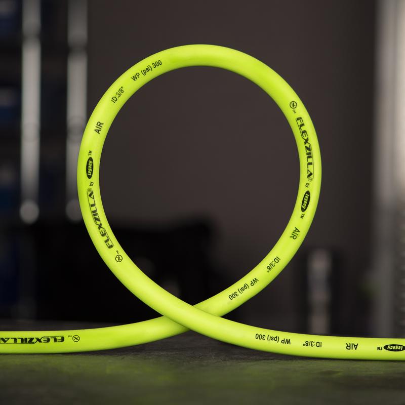 Flexzilla Pro 25 ft. L X 3/8 in. D Hybrid Polymer Air Hose 300 psi Zilla Green