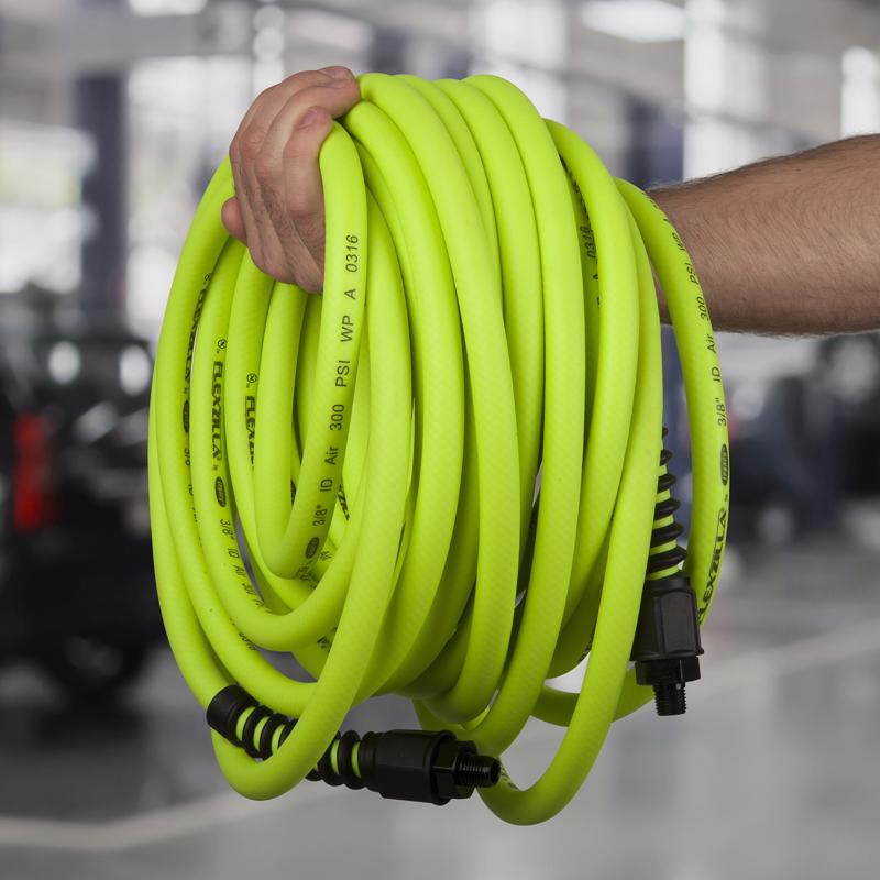 Flexzilla Pro 25 ft. L X 3/8 in. D Hybrid Polymer Air Hose 300 psi Zilla Green