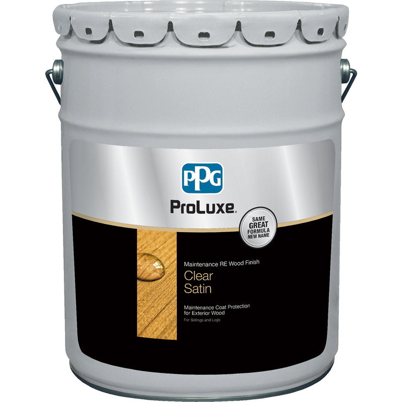 ProLuxe Transparent Satin Clear Oil-Based Alkyd Maintenance RE Wood 5 gal