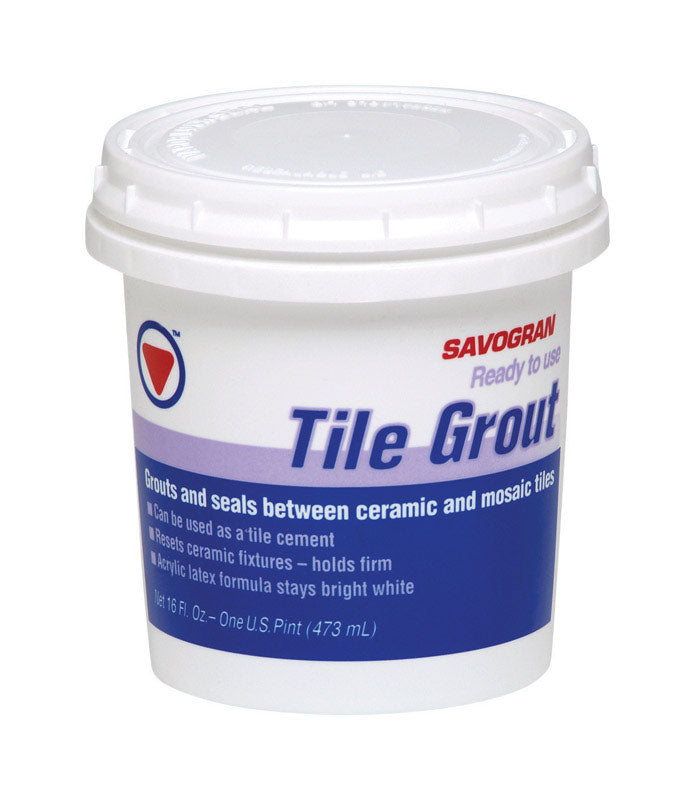 Savogran Indoor Bright White Tile Grout 1 pt