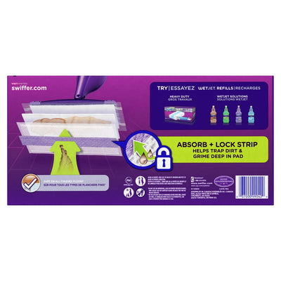 Swiffer WetJet 5.4 in. Wet Microfiber Mop Refill Pad 15 pk