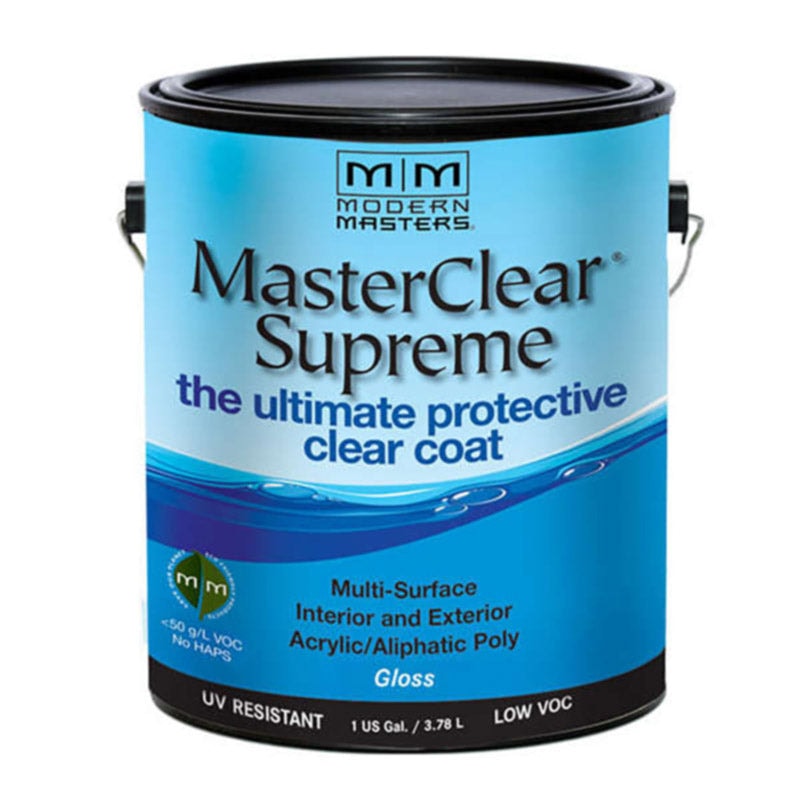 Modern Masters MasterClear Supreme Gloss Clear Water-Based Protective Coating 1 gal