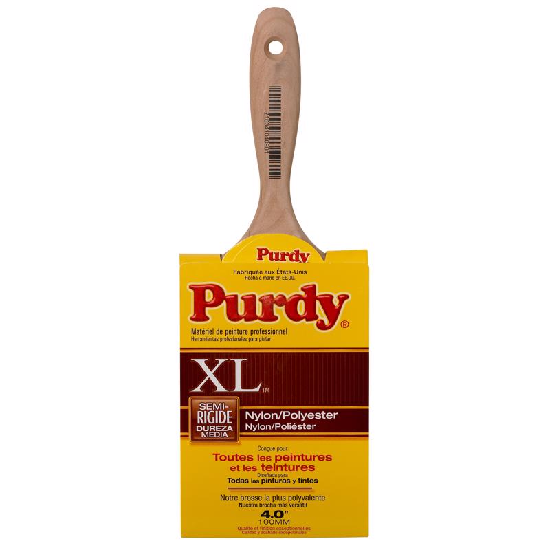 Purdy XL Sprig 4 in. Medium Stiff Flat Trim Paint Brush