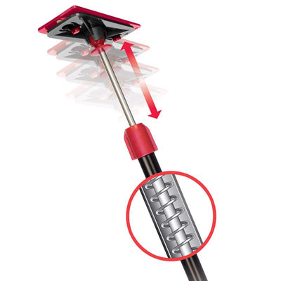 Zipwall ZipPole Telescoping 10 ft. L X 1 in. D Steel Spring-Loaded Poles Black/Red