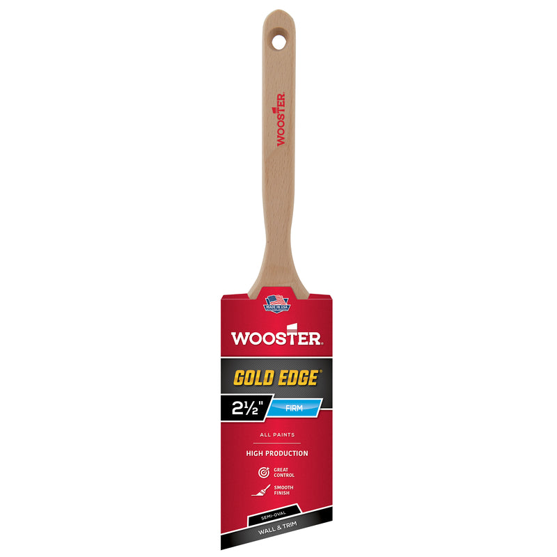 Wooster Gold Edge 2-1/2 in. Semi-Oval Angle Paint Brush